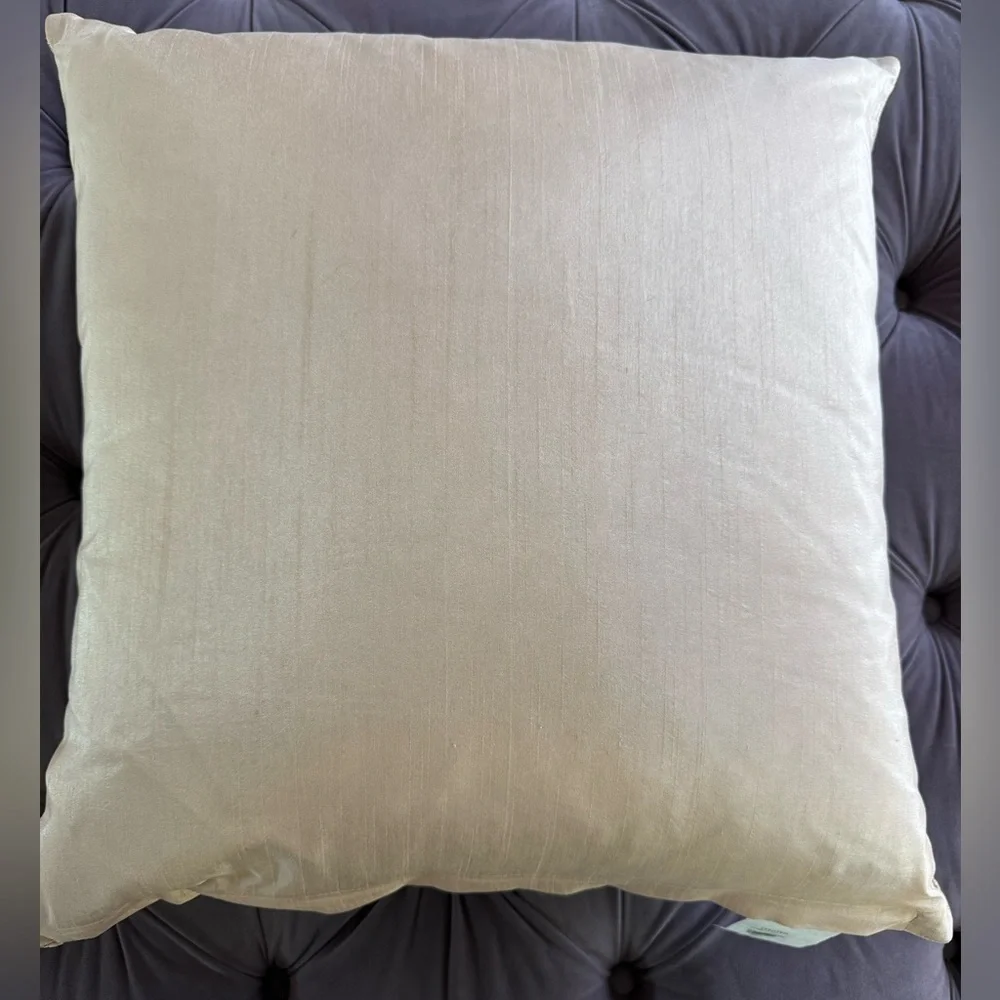 Brand new Z Gallerie 22” Blush Croc embossed throw pillow